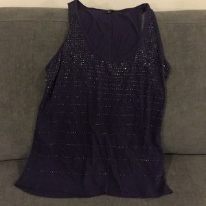 Express Tops - Purple sparkly tank Express Tops - Purple sparkly tank